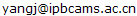 yangj#ipbcams.ac.cn yangj#ipbcams.ac.cn